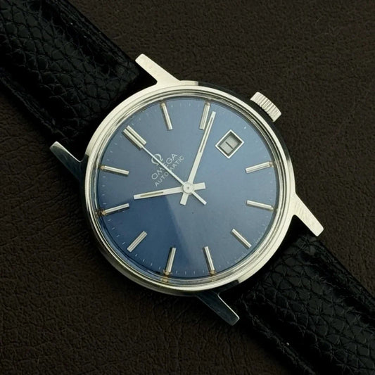 Omega Geneve Automatic Rare Blue Dial Perfect Condition Serviced [REF. 166.0098]