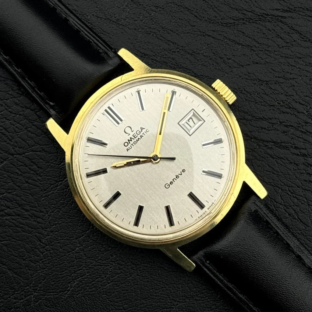 OMEGA Genève Gold Automatic White Dial Good Condition [REF. 166.0098]