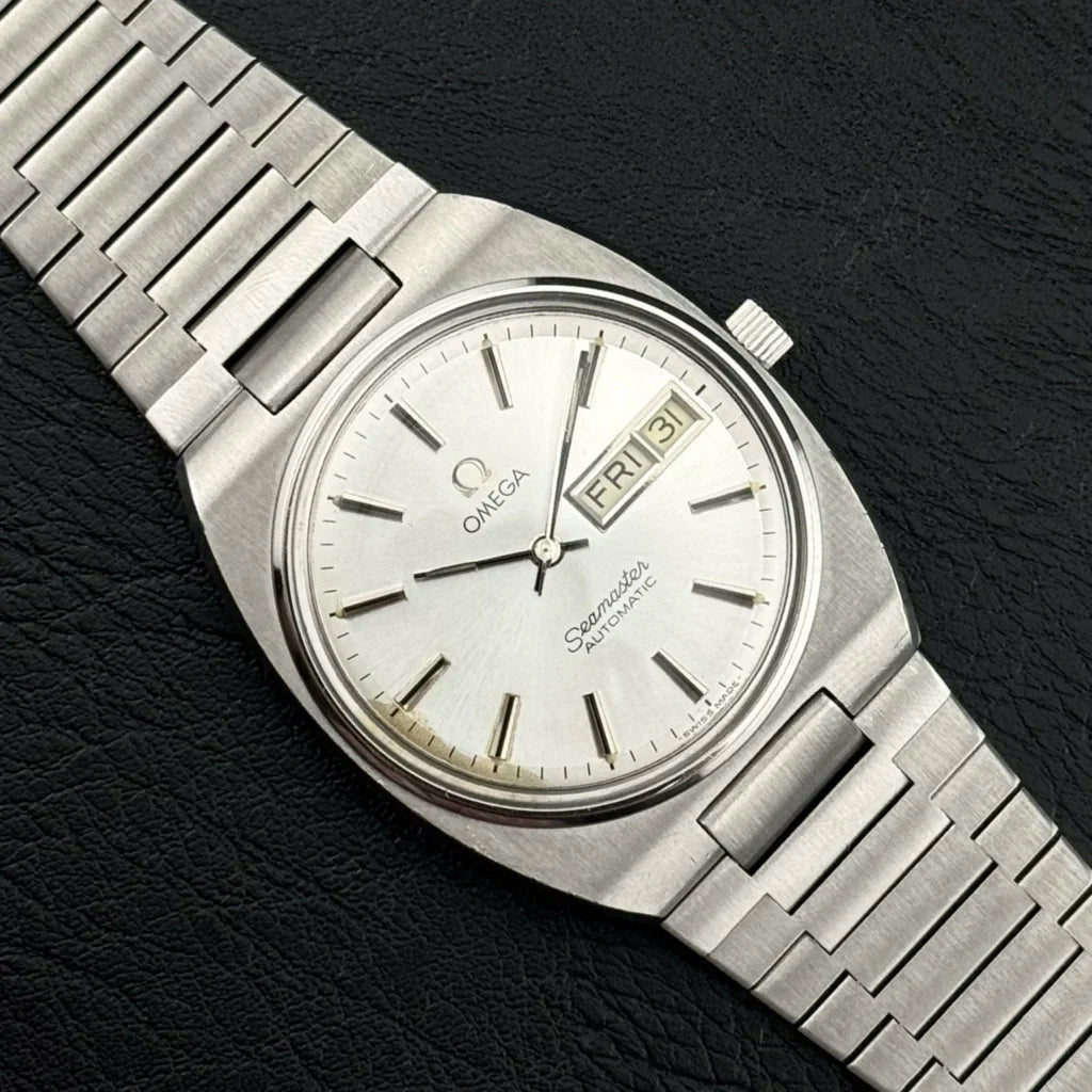 OMEGA Seamaster Automatic Day Date Steel Bracelet Rare [REF. 166.0216.3]