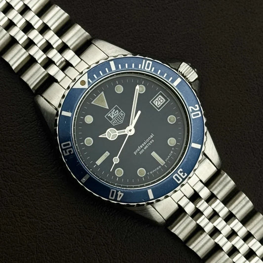 Vintage TAG HEUER 1000 Professional Diver Blue Ultra Rare [REF. 980.613B]