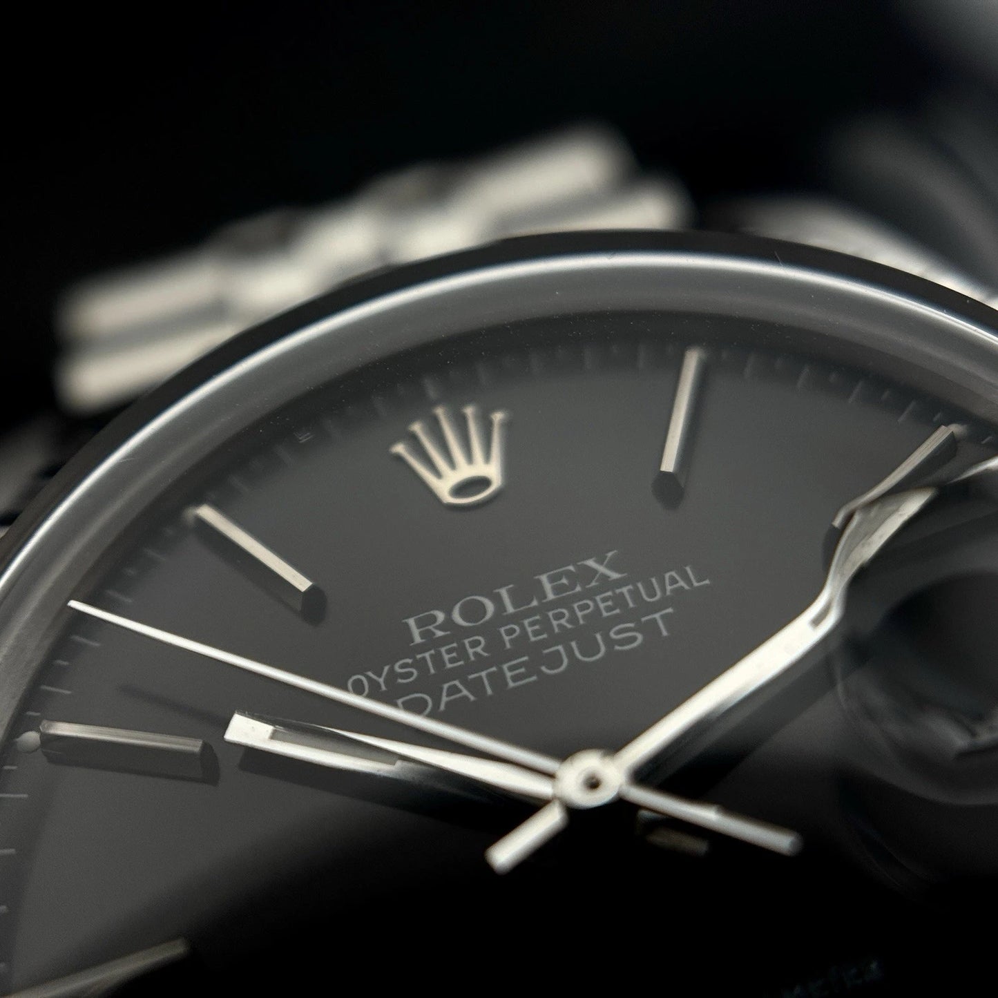 ROLEX Datejust 36 Black Dial Jubilee Good Condition [REF. 16030]