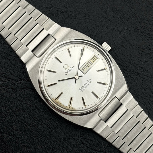 OMEGA Seamaster Automatic Day Date Steel Bracelet Rare [REF. 166.0216.3]